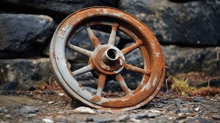 aged metal wheel concept