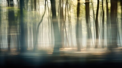 perspective blurred trees background