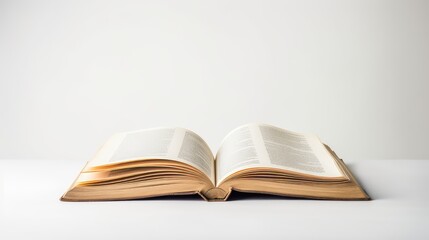 Obraz premium pages book white background