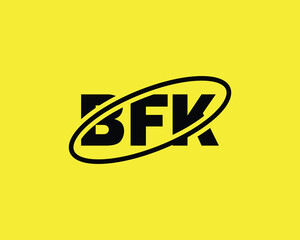 BFK logo design vector template. BFK logo design.