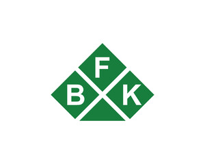 BFK logo design vector template. BFK logo design.