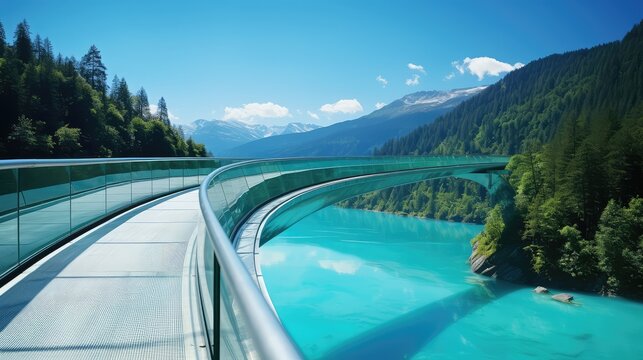 floor bridge over water