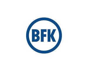 BFK logo design vector template. BFK logo design.
