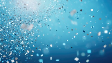 silver celebration background blue