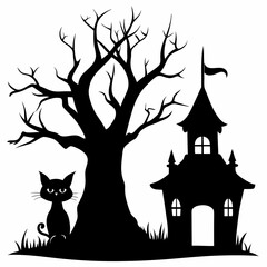 Dead Halloween Trees SVG, Dead Trees Bundle Svg,