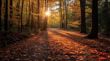 Fototapeta premium sunlight leaf p