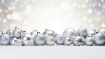 festive silver christmas background