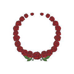 rose wreath ornament