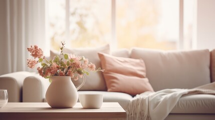 sofa blurred simple home interior