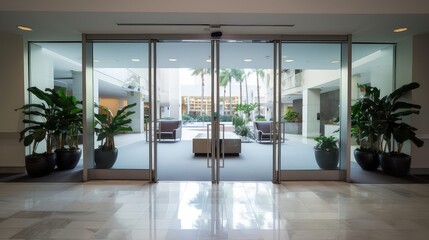 Obraz premium office installation door