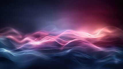 Obraz premium Futuristic Soft Light Waves