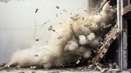 collapse breaking wall