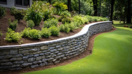 corner stone retaining wall