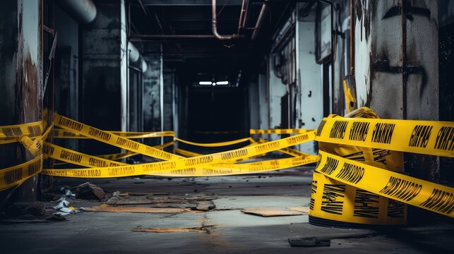 hazard black and yellow template