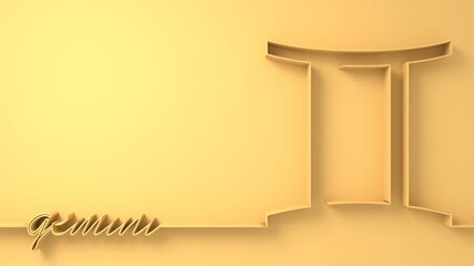 Twins or Gemini zodiac symbol icon in thin line style