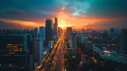 Obraz premium future city