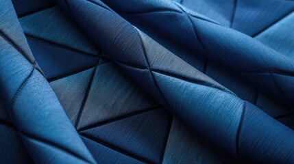Obraz premium intricate blue triangular