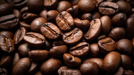 Obraz premium dark coffee bean strong