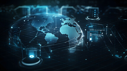 Futuristic VPN Interface