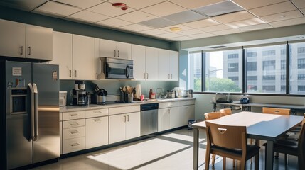 Fototapeta premium appliances empty office kitchen