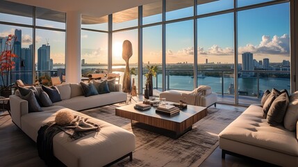 Obraz premium downtown miami house