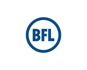 BFL Logo design vector template. BFL logo design.