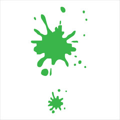 Paint blue pigment spray splash stain illustration spots