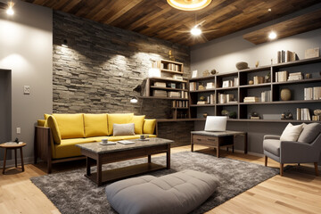 "Elegant Wood and Wall Integration in Luxury Interiors"