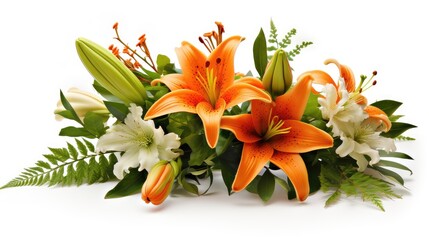 arrangement orange and green layout