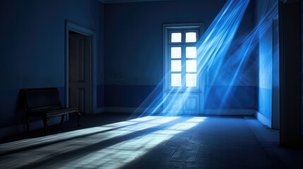 Fototapeta premium patterns blue beam of light