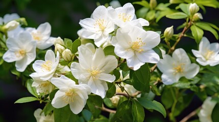Obraz premium fragrant mock orange shrub