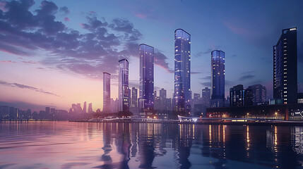 Obraz premium future city
