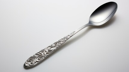 silver fork white background