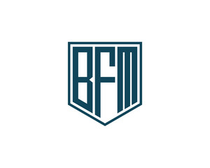 Fototapeta premium BFM logo design vector template. BFM logo design.