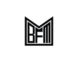 Fototapeta premium BFM logo design vector template. BFM logo design.