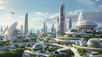 futuristic city