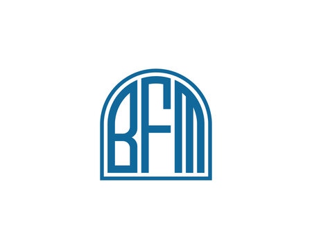 BFM logo design vector template. BFM logo design.