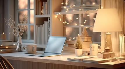 home blurred holiday interior design