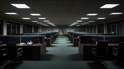 harsh office dark