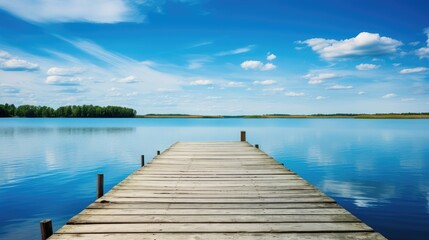 Obraz premium en blue wood