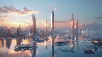 Fototapeta premium future city