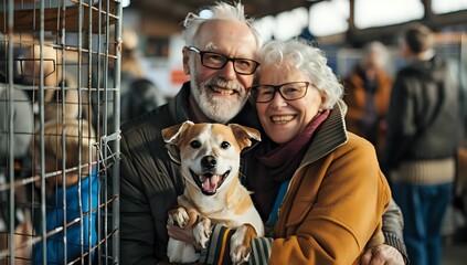 Senior Couple Adopt Dog at Shelter Event, Finding Love