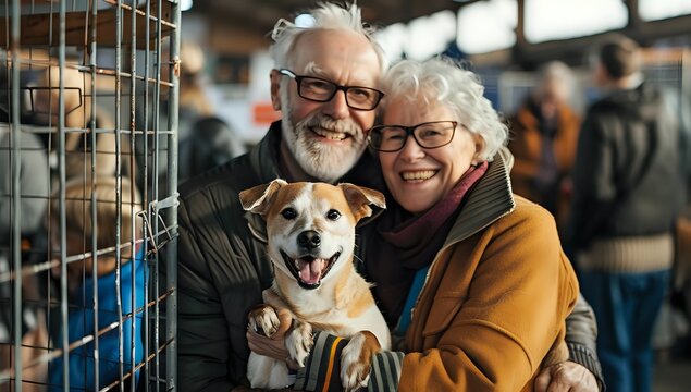 Senior Couple Adopt Dog at Shelter Event, Finding Love