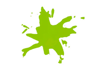 Green watercolor background. Artistic hand paint. Isolated on transparent background.
