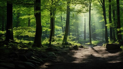 Obraz premium rays nature light