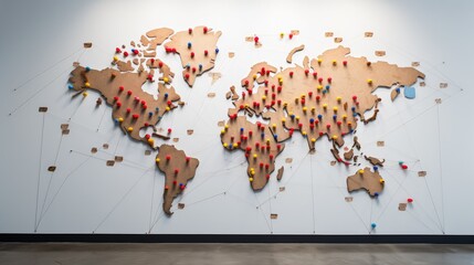 wall office map