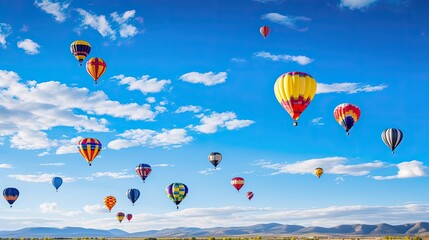 Fototapeta premium hot blue balloons