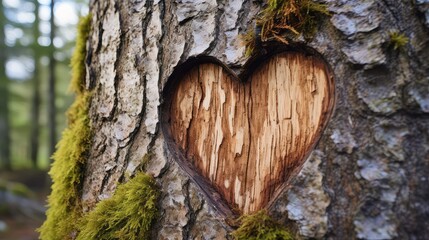 initials tree hearts