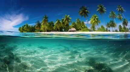 Fototapeta premium palm holiday green