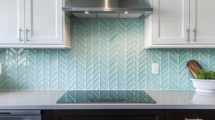 tiles glass backsplash